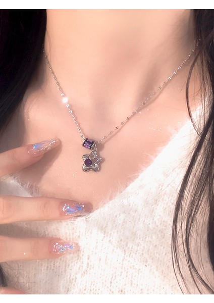 Yeni Kolye Niş Tasarım Birinci Sınıf Mizaç Duygusu Basit Zinciri Çok Yönlü Basit Hafif Lüks Kolye (Yurt Dışından)