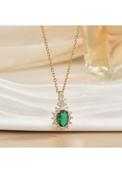 Yeni Kıdemli Işık Duygusu Lüks Titanyum Çelik Kolye Kadın Niş Tasarım Baharatlı Kız Inci Zinciri Moda Yüz Aksesuarları ile (Yurt Dışından)