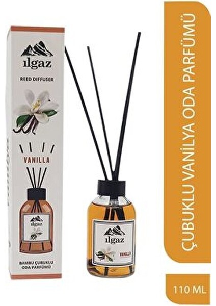 Vanilya Oda Kokusu Kalıcı Etki 110 ml Şık Siyah Çubuklu Oda Parfümü modelleri