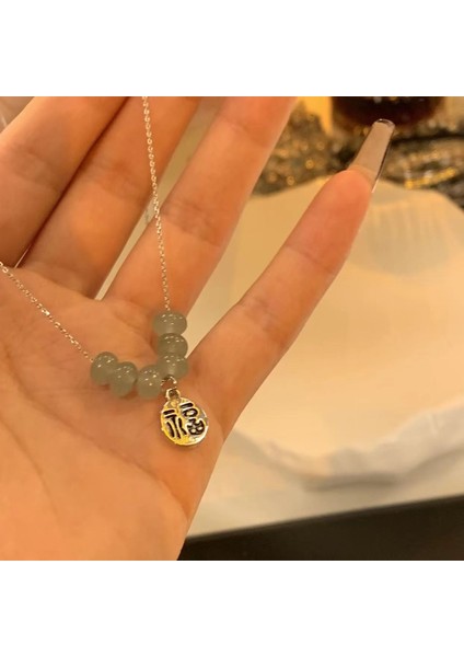 Yeni Ekleme Japonya ve Güney Kore Kolye Tasarım Duygusu Gelişmiş Hafif Lüks Niş Zinciri, Kadın Kolye (Yurt Dışından)