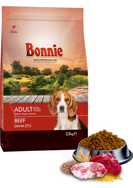 Dog Beef Biftekli Yetişkin Köpek Maması 2,50 Kg