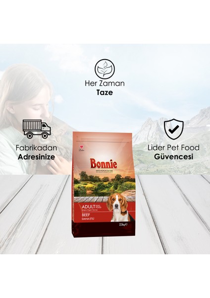 Dog Beef Biftekli Yetişkin Köpek Maması 2,50 Kg modelleri