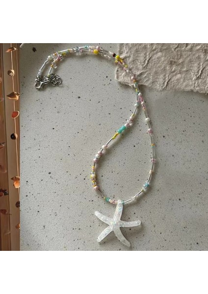 Yeni Retro Bohem Kolye Hong Kong Tadı Seramik Kolye Kolye Kadın Yeni Etnik Kolye Uzun Bölüm (Yurt Dışından)