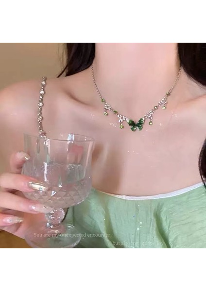 Yeni Kolye Niş Tasarım Birinci Sınıf Mizaç Duygusu Basit Zinciri Çok Yönlü Basit Hafif Lüks Kolye (Yurt Dışından)