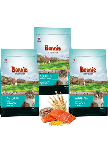 Somonlu Kedi Maması 1,5 kg x 3