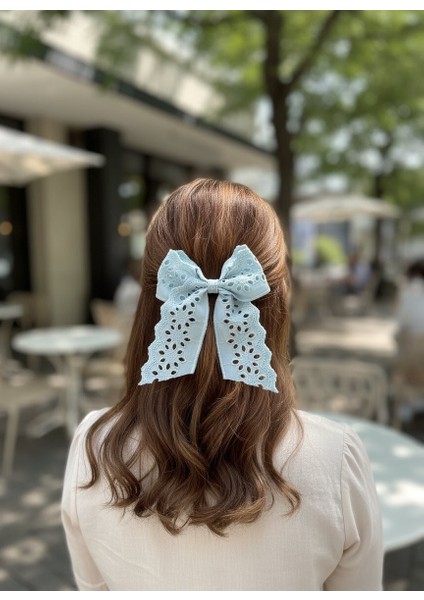 El Yapımı Fistolu 2024 Buğulu Mavi Fiyonk Toka, Fisto Toka, Kına Nikah Davet Balo Toka