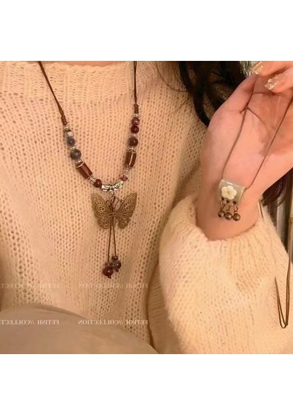 Yeni Perçin Metal Deri Yaka Crockpunk Aşk Kız Kültür Niş Kolye (Yurt Dışından)