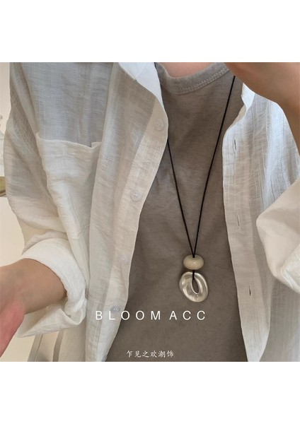 Yeni Perçin Metal Deri Yaka Crockpunk Aşk Kız Kültür Niş Kolye (Yurt Dışından)