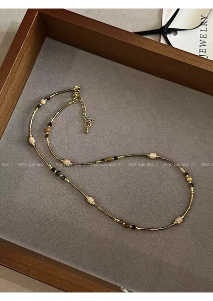 Yeni Kolye Niş Tasarım Birinci Sınıf Mizaç Duygusu Basit Zinciri Çok Yönlü Basit Hafif Lüks Kolye (Yurt Dışından)