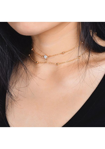 Yeni Kolye Niş Tasarım Birinci Sınıf Mizaç Duygusu Basit Zinciri Çok Yönlü Basit Hafif Lüks Kolye (Yurt Dışından)