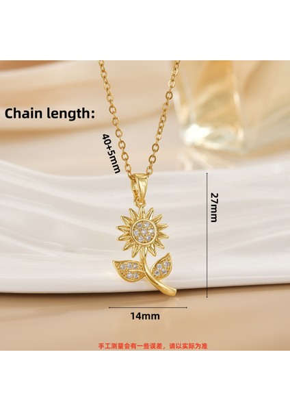 Yeni Basit Kakma Zirkonya Yay Kolye Kadın Basit Yüksek Sınıf Mücevher Duygusu Titanyum Çelik Renk Kaybetmez (Yurt Dışından)