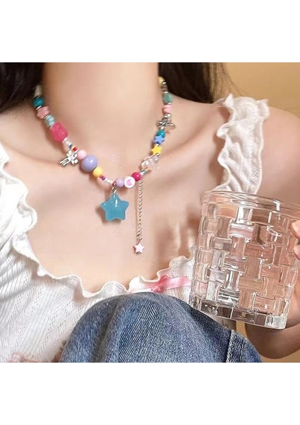 Yeni Ekleme Japonya ve Güney Kore Kolye Tasarım Duygusu Gelişmiş Hafif Lüks Niş Zinciri, Kadın Kolye (Yurt Dışından)