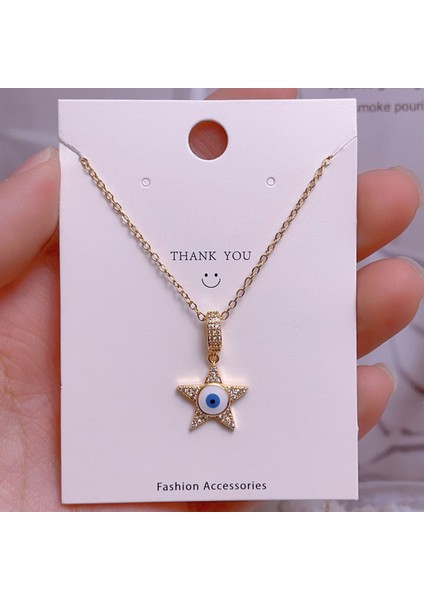 Yeni Çelik Zinciri Dönen Kolye Kolye Kadın Basit Yüz Aksesuarlı Hafif Lüks (Yurt Dışından)