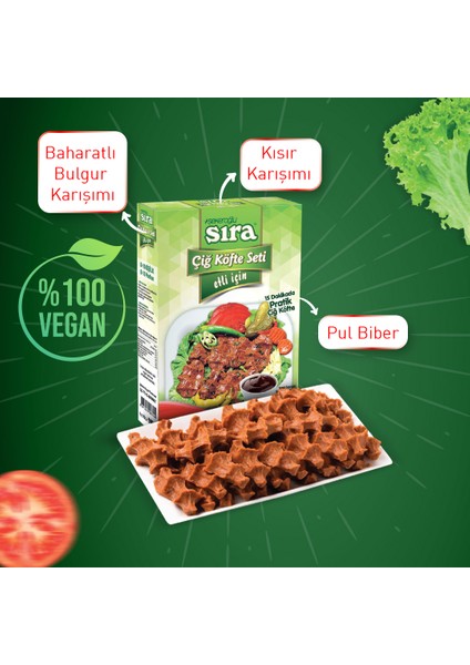 Çiğ Köfte Seti (Etli) fırsatları