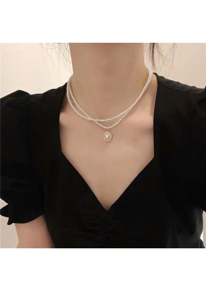 Yeni Kolye Niş Tasarım Birinci Sınıf Mizaç Duygusu Basit Zinciri Çok Yönlü Basit Hafif Lüks Kolye (Yurt Dışından)