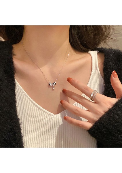 Yeni Kolye Niş Tasarım Birinci Sınıf Mizaç Duygusu Basit Zinciri Çok Yönlü Basit Hafif Lüks Kolye (Yurt Dışından)