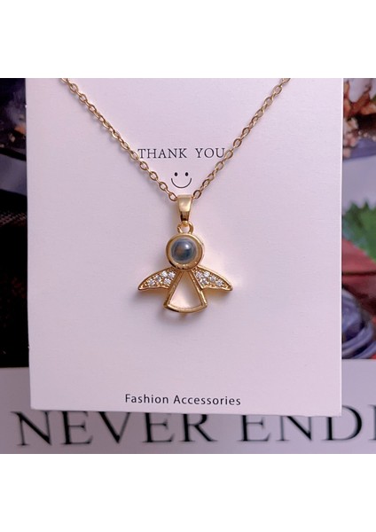 Yeni Özel Titanyum Çelik Zinciri Geometrik Tasarım Kolye Kadın Kolye Işık Lüks Niş Yüksek Kaliteli Aksesuarlar (Yurt Dışından)