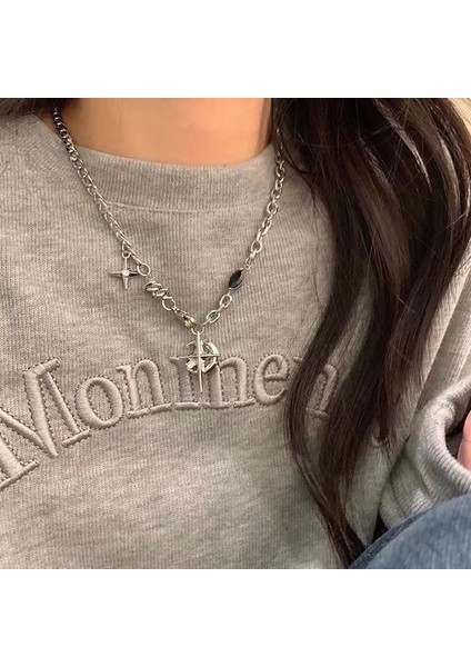 Yeni Ekleme Japonya ve Güney Kore Kolye Tasarım Duygusu Gelişmiş Hafif Lüks Niş Zinciri, Kadın Kolye (Yurt Dışından)