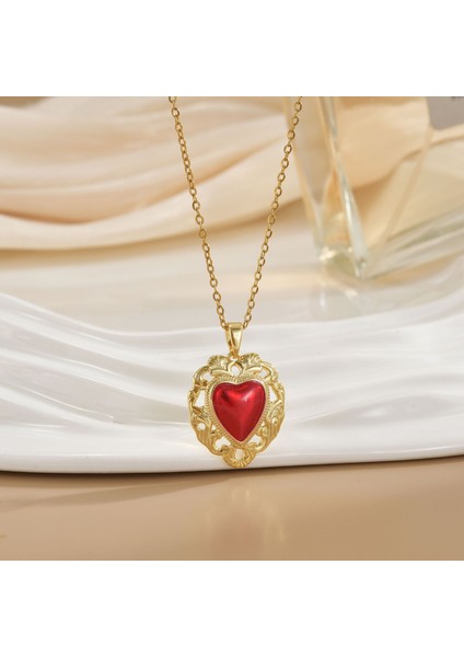 Yeni Kıdemli Işık Duygusu Lüks Titanyum Çelik Kolye Kadın Niş Tasarım Baharatlı Kız Inci Zinciri Moda Yüz Aksesuarları ile (Yurt Dışından)