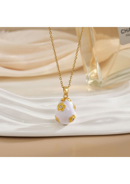 Yeni Özel Titanyum Çelik Zinciri Geometrik Tasarım Kolye Kadın Kolye Işık Lüks Niş Yüksek Kaliteli Aksesuarlar (Yurt Dışından)