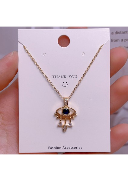 Yeni Çelik Zinciri Dönen Kolye Kolye Kadın Basit Yüz Aksesuarlı Hafif Lüks (Yurt Dışından)