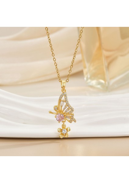 Yeni Kıdemli Işık Duygusu Lüks Titanyum Çelik Kolye Kadın Niş Tasarım Baharatlı Kız Inci Zinciri Moda Yüz Aksesuarları ile (Yurt Dışından)