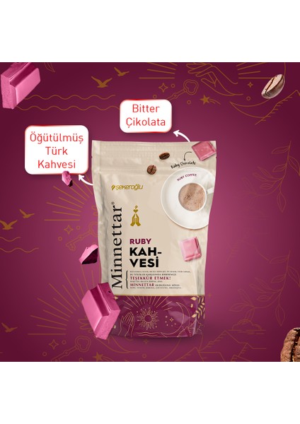 Minnettar Ruby Çikolatalı Kahve 165 Gr fiyatları