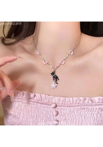 Yeni Ekleme Japonya ve Güney Kore Kolye Tasarım Duygusu Gelişmiş Hafif Lüks Niş Zinciri, Kadın Kolye (Yurt Dışından)