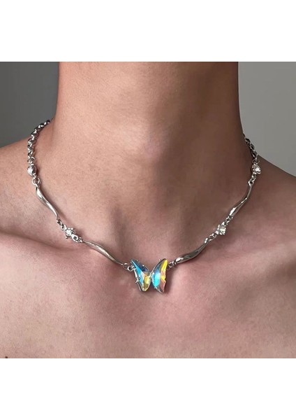 Yeni Perçin Metal Deri Yaka Crockpunk Aşk Kız Kültür Niş Kolye (Yurt Dışından)