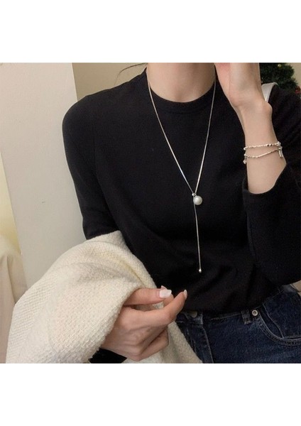 Yeni Kolye Niş Tasarım Birinci Sınıf Mizaç Duygusu Basit Zinciri Çok Yönlü Basit Hafif Lüks Kolye (Yurt Dışından)