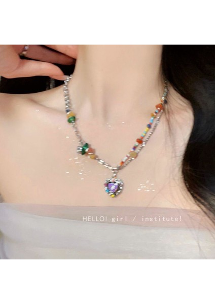 Yeni Retro Bohem Kolye Hong Kong Tadı Seramik Kolye Kolye Kadın Yeni Etnik Kolye Uzun Bölüm (Yurt Dışından)