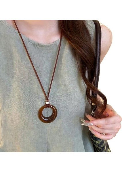 Yeni Ekleme Japonya ve Güney Kore Kolye Tasarım Duygusu Gelişmiş Hafif Lüks Niş Zinciri, Kadın Kolye (Yurt Dışından)