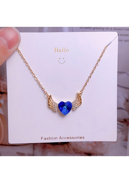 Yeni Bakır Kaplama Mikro-Set Zirkon Metin Tasarımı Moda Basit ve Çok Yönlü Kolye Ucu Kolye (Yurt Dışından)