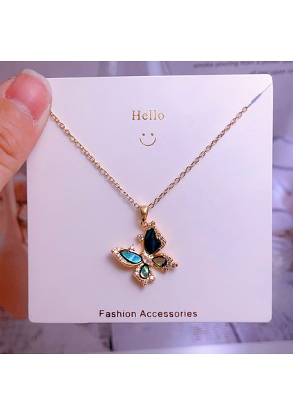 Yeni Avrupa ve Amerika Birleşik Devletleri Moda Lüks Niş Mücevher Deniz Dünyası Kolye Bakır Kaplama 18K Kolye Titanyum Çelik Zinciri (Yurt Dışından)