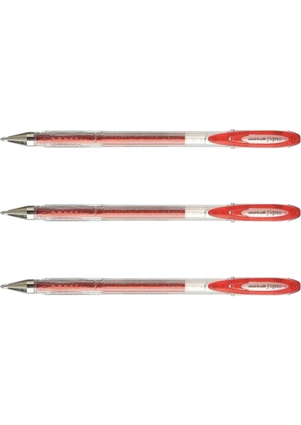ball Signo Sparklıng (1.0) Jel Kalem Kırmızı ( Üç Adet )