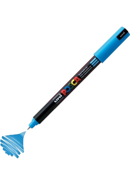ball Posca 0.7 Su Bazlı Boyama Markörü Buz Mavisi (N)- (Uni-Pc-1mr )