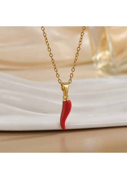 Yeni Basit Kakma Zirkonya Yay Kolye Kadın Basit Yüksek Sınıf Mücevher Duygusu Titanyum Çelik Renk Kaybetmez (Yurt Dışından)