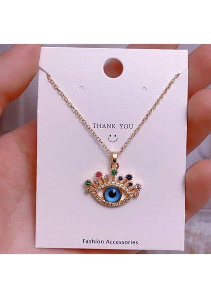 Yeni Çelik Zinciri Dönen Kolye Kolye Kadın Basit Yüz Aksesuarlı Hafif Lüks (Yurt Dışından)