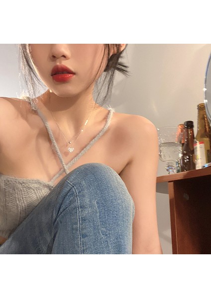 Yeni Kolye Niş Tasarım Birinci Sınıf Mizaç Duygusu Basit Zinciri Çok Yönlü Basit Hafif Lüks Kolye (Yurt Dışından)