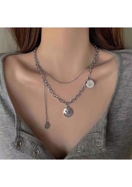 Yeni Kolye Kadın Niş Aksesuarları Baharatlı Kız Tatlı Serin Zinciri Kazak Kazak Zinciri Yüz Üst Düzey Süslemeler Duygusu ile (Yurt Dışından)