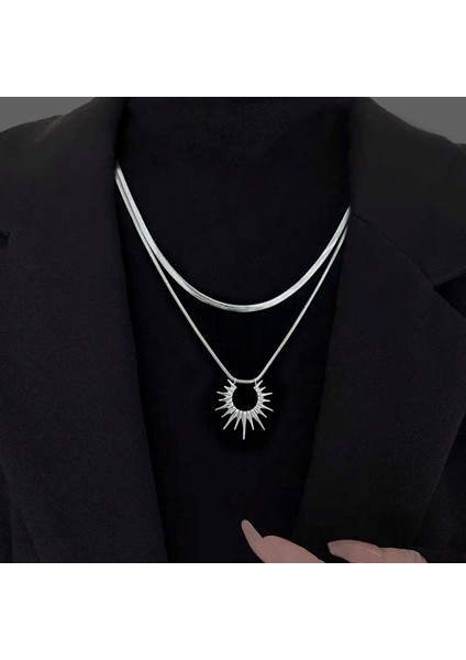 Yeni Kolye Niş Tasarım Birinci Sınıf Mizaç Duygusu Basit Zinciri Çok Yönlü Basit Hafif Lüks Kolye (Yurt Dışından)