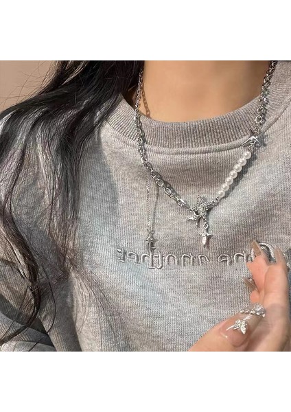 Yeni Ekleme Japonya ve Güney Kore Kolye Tasarım Duygusu Gelişmiş Hafif Lüks Niş Zinciri, Kadın Kolye (Yurt Dışından)