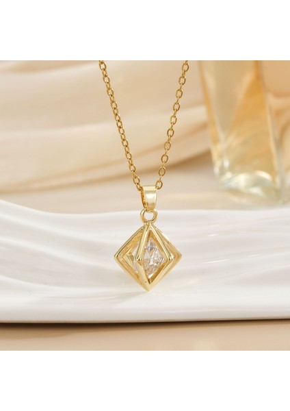 Yeni Kıdemli Işık Duygusu Lüks Titanyum Çelik Kolye Kadın Niş Tasarım Baharatlı Kız Inci Zinciri Moda Yüz Aksesuarları ile (Yurt Dışından)