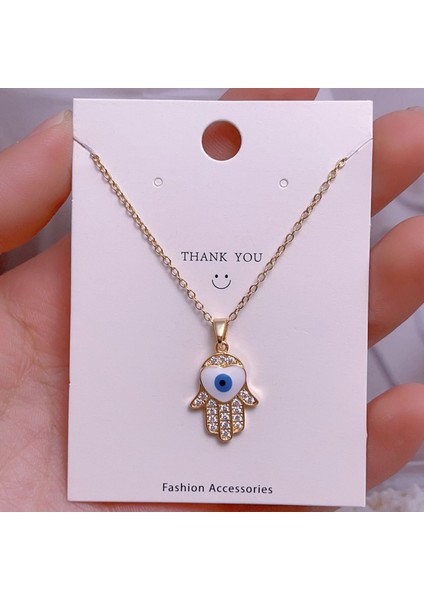 Yeni Çelik Zinciri Dönen Kolye Kolye Kadın Basit Yüz Aksesuarlı Hafif Lüks (Yurt Dışından)