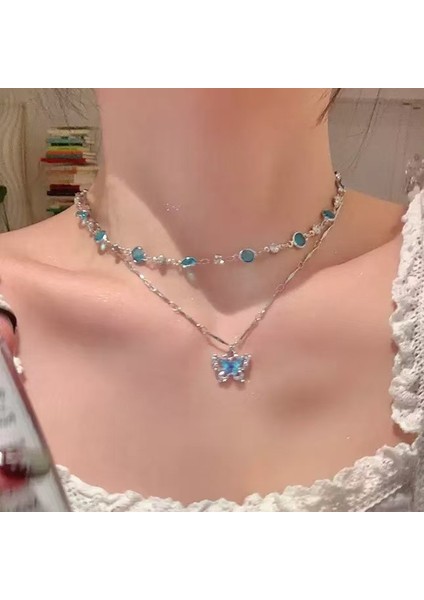 Yeni Ekleme Japonya ve Güney Kore Kolye Tasarım Duygusu Gelişmiş Hafif Lüks Niş Zinciri, Kadın Kolye (Yurt Dışından)