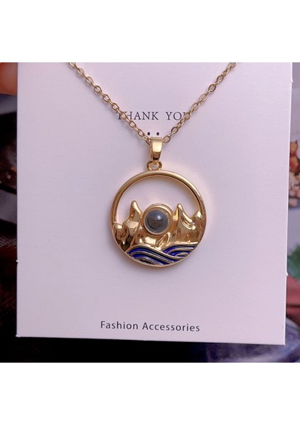 Yeni Özel Titanyum Çelik Zinciri Geometrik Tasarım Kolye Kadın Kolye Işık Lüks Niş Yüksek Kaliteli Aksesuarlar (Yurt Dışından)