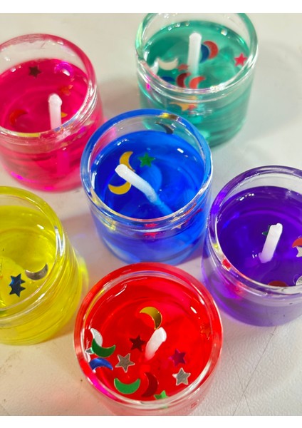 6'lı Jel Renkli Mum fiyatları