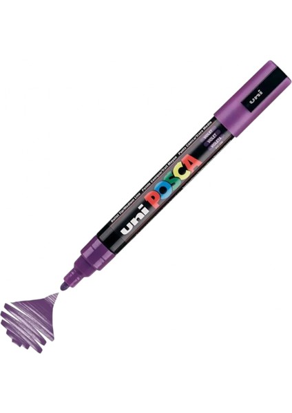 ball Posca (1.8-2.5) Su Bazlı Boyama Markörü Mor ( N ) (Uni-Pc-5m)