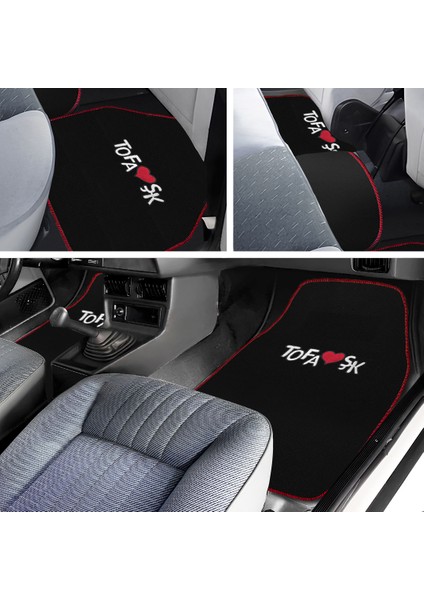 Tofaş Şahin Doğan Kartal Oto Paspas & Yüksek Torpido Halısı & Sehpa Örtüsü & Vites Konsol Koruması