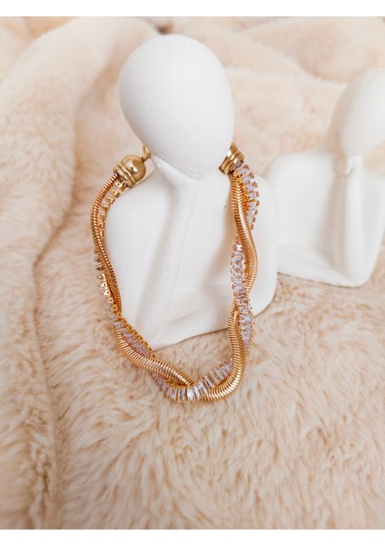 Zirkon Taşlı 2'li Burgu Bileklik fiyatları